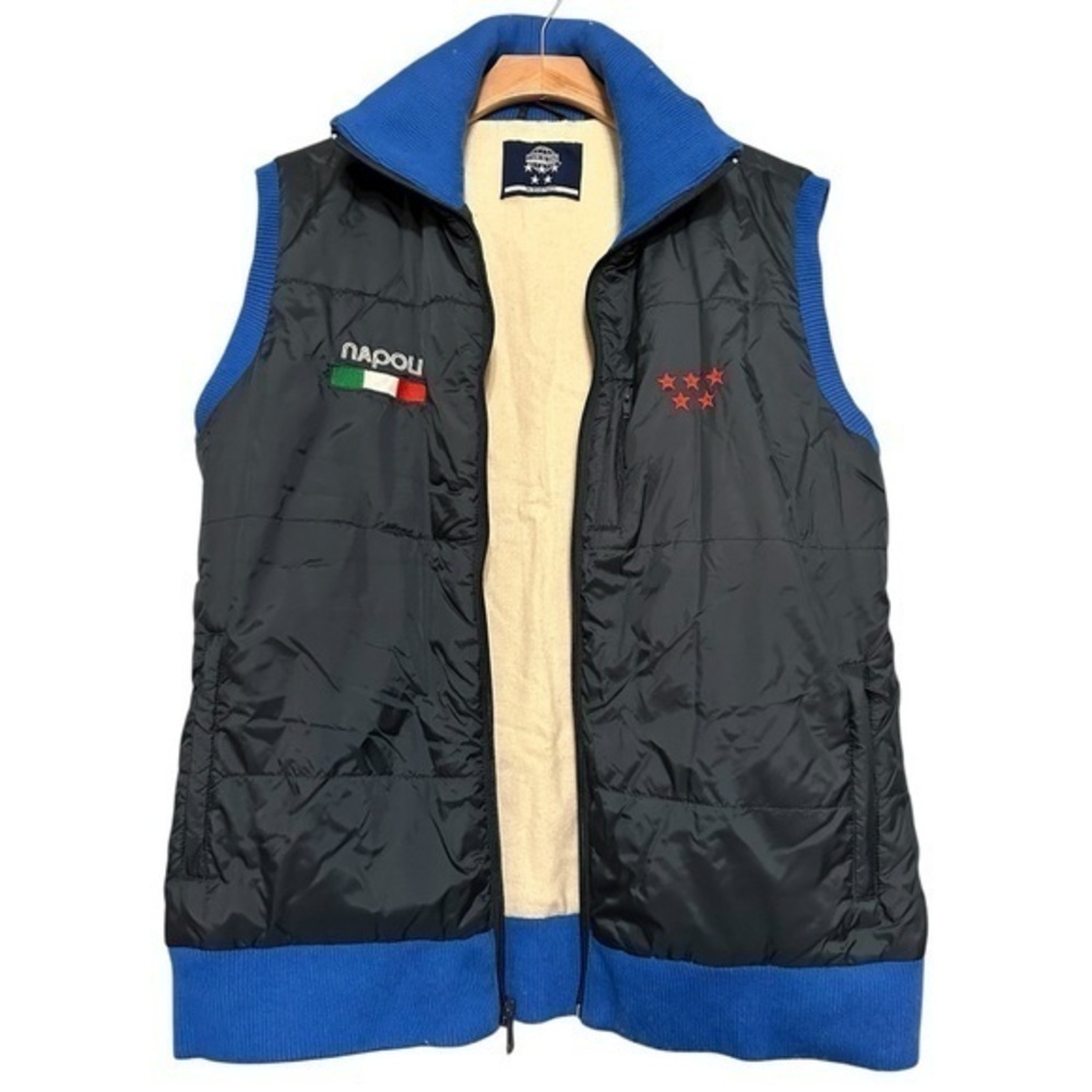 Five Star by Blue Marlin Vintage Men’s Size XL Navy Blue Napoli Italy Team Vest